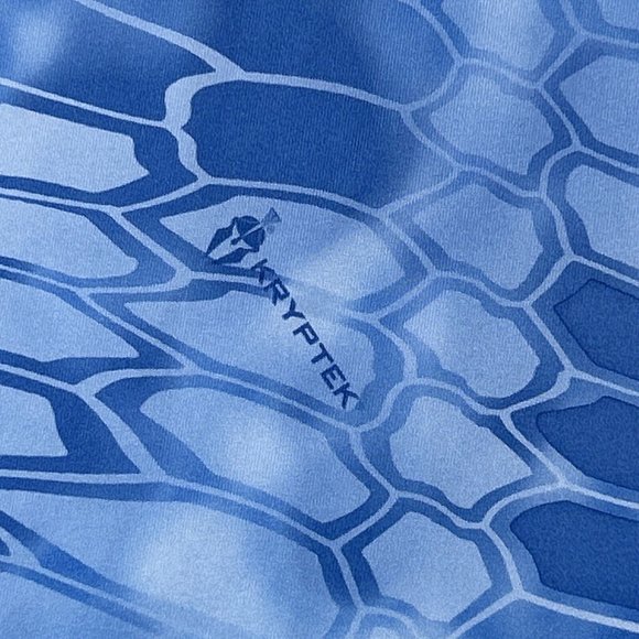 Huk Shirt Mens XXL Blue Kryptex Long Sleeve Crew Neck Performance Fishing‎ - Picture 3 of 12